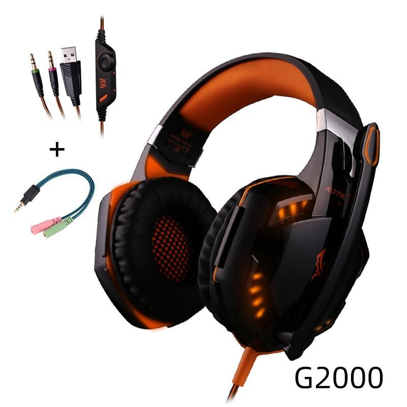 STEVVEX Pro Gaming Headset – Wired, Deep Bass, LED, with Mic