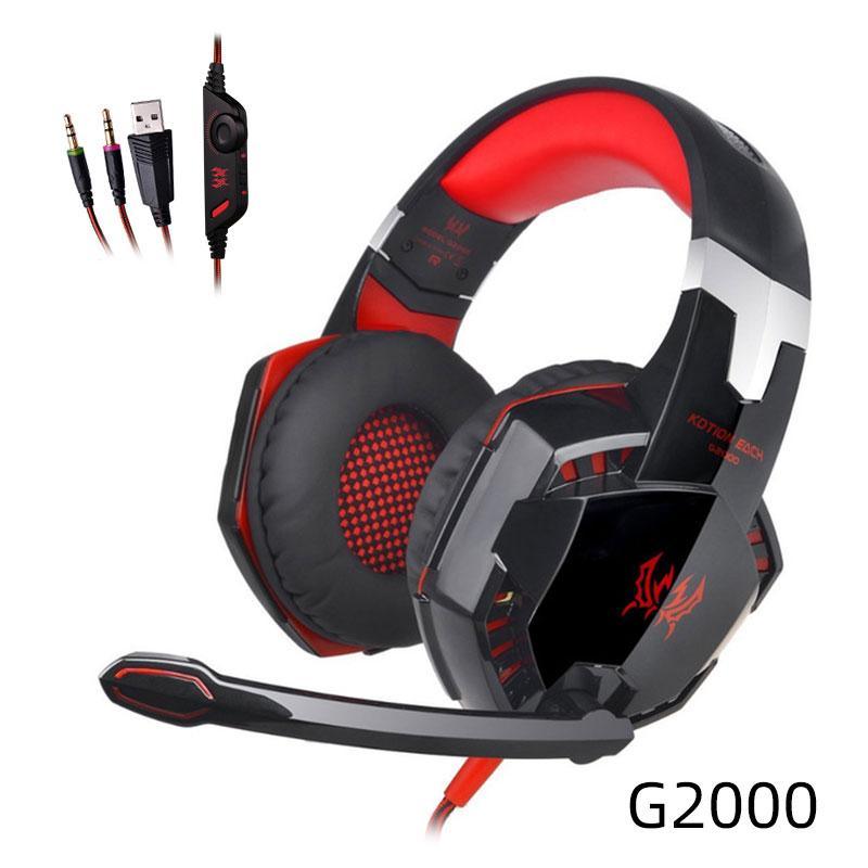 STEVVEX Pro Gaming Headset – Wired, Deep Bass, LED, with Mic