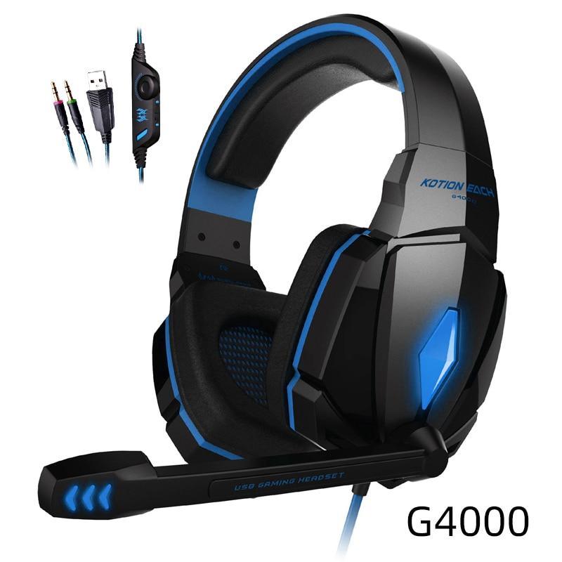 STEVVEX Pro Gaming Headset – Wired, Deep Bass, LED, with Mic
