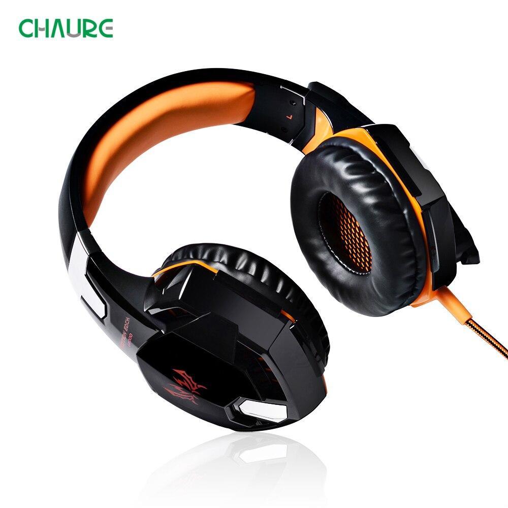 STEVVEX Pro Gaming Headset – Wired, Deep Bass, LED, with Mic