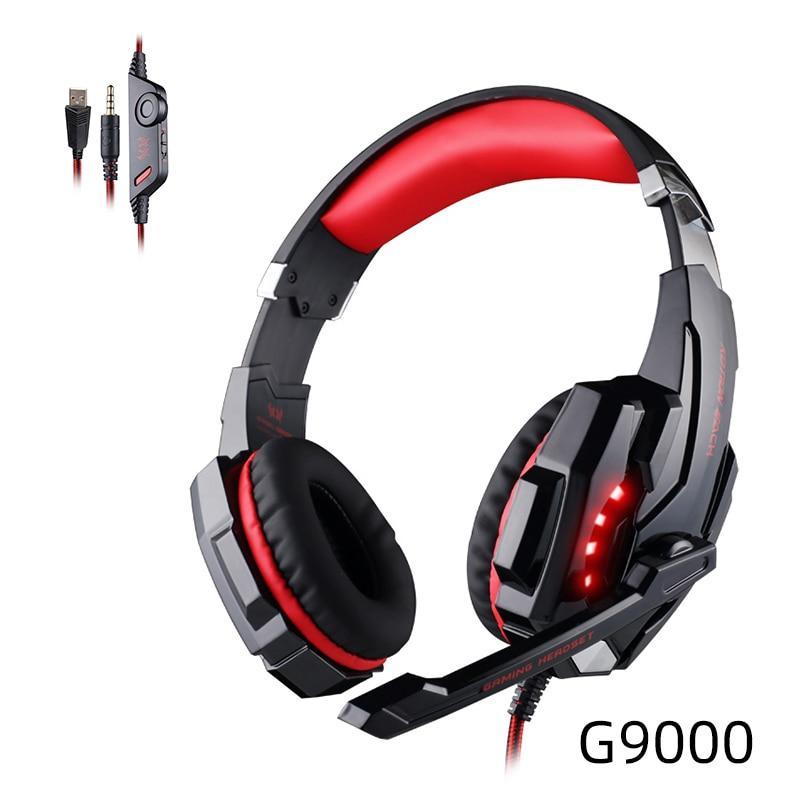 STEVVEX Pro Gaming Headset – Wired, Deep Bass, LED, with Mic