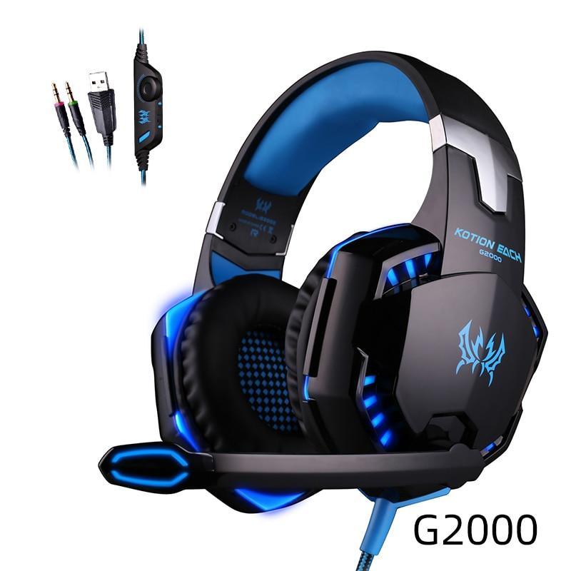 STEVVEX Pro Gaming Headset – Wired, Deep Bass, LED, with Mic