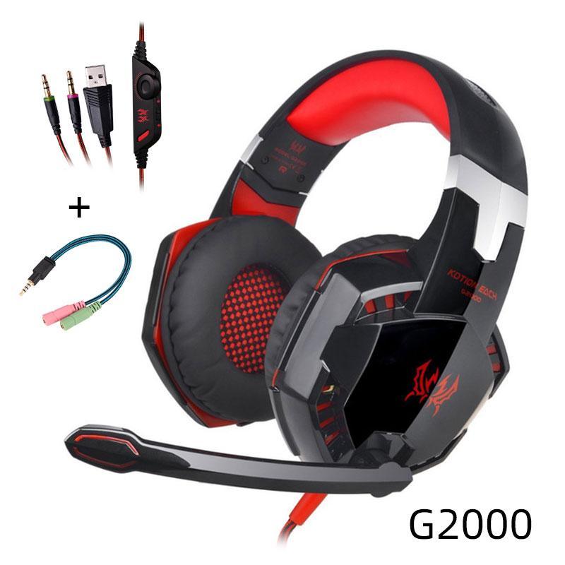 STEVVEX Pro Gaming Headset – Wired, Deep Bass, LED, with Mic